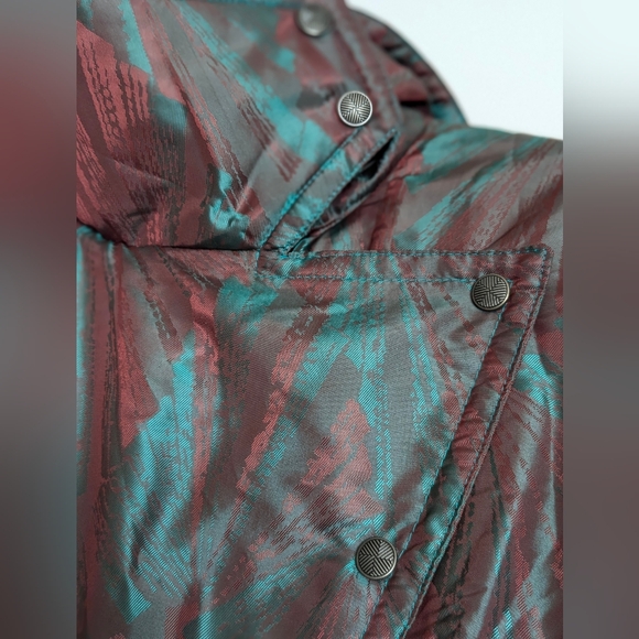 Skea Paris-Vail One Piece Ski Snowboard Suit Womens 6 80s Shimmer Belted (Rare) - Picture 9 of 14